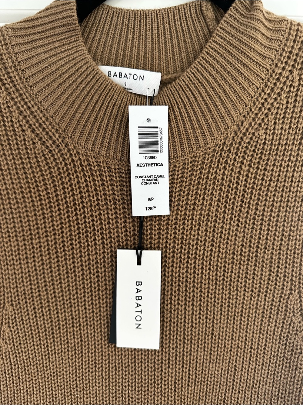 Aritzia Sleeveless Ribbed Midi Dress - Camel 100% Marino wool - Picture 2 of 5